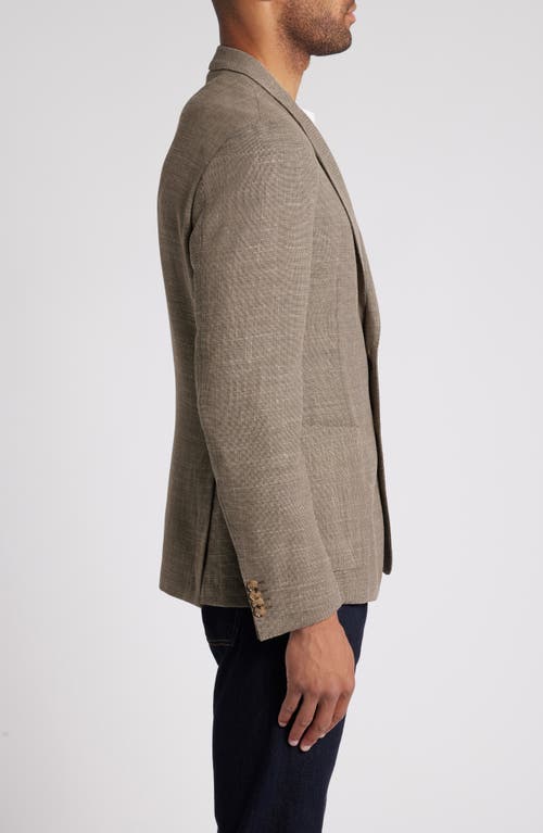 Shop Hugo Boss Boss Hanry Slub Stretch Sport Coat In Open Beige