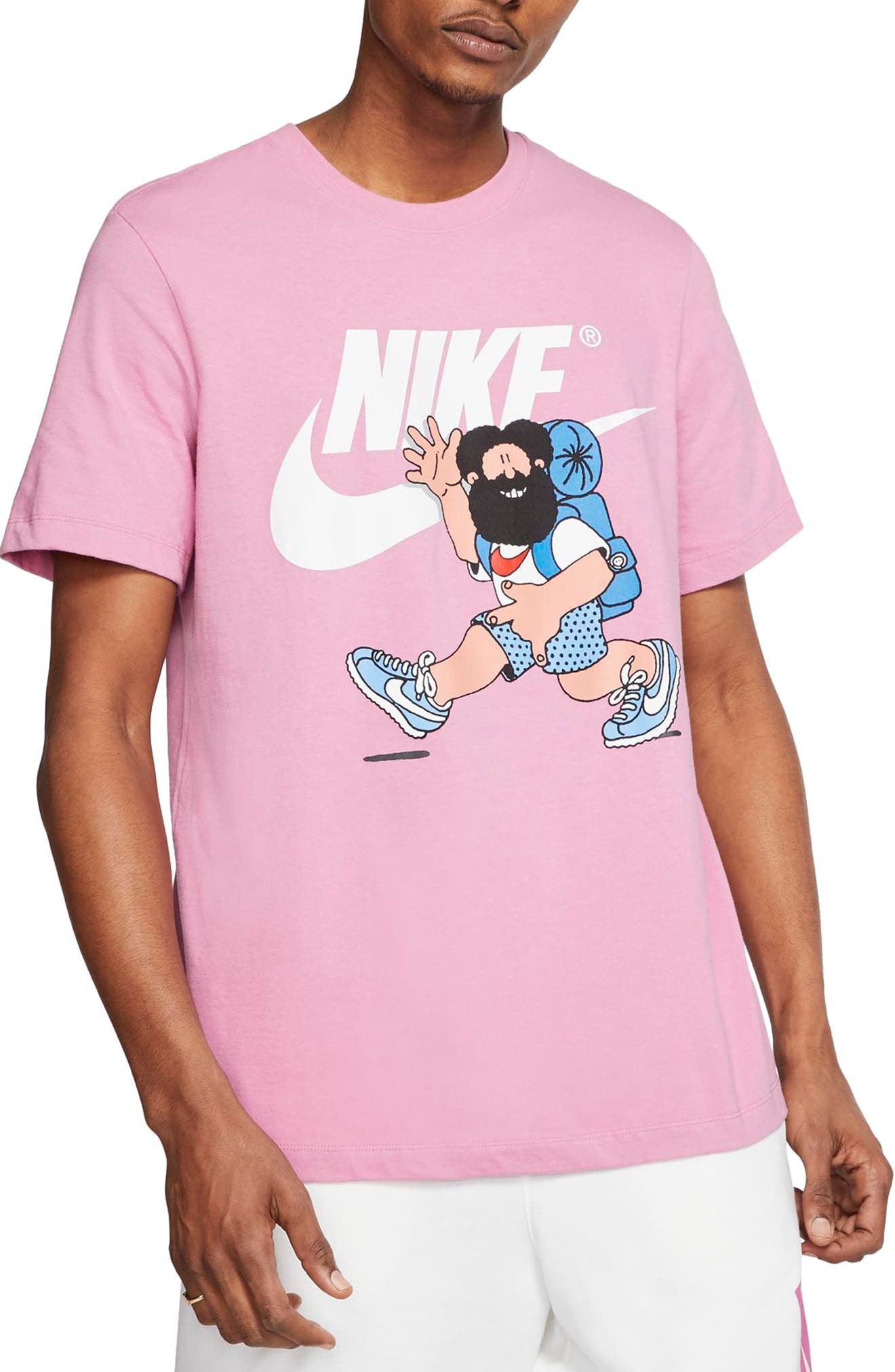 Nike Hike Graphic Tee In Magic Flamingo | ModeSens