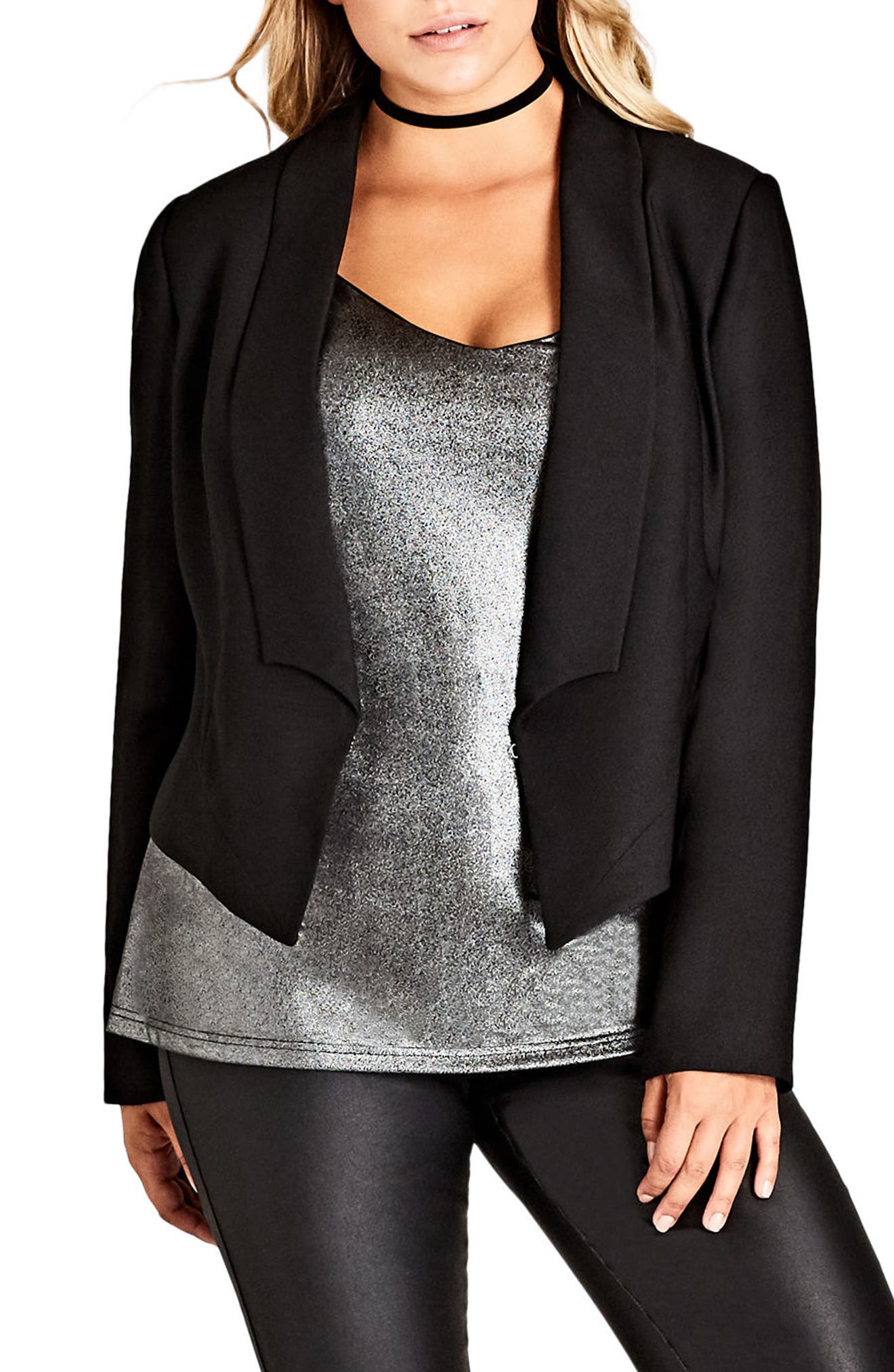 City Chic Chic Tuxe Jacket (Plus Size) Nordstrom