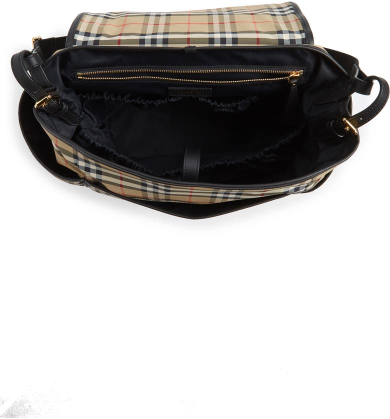 Burberry Flap Check Diaper Bag | Nordstrom