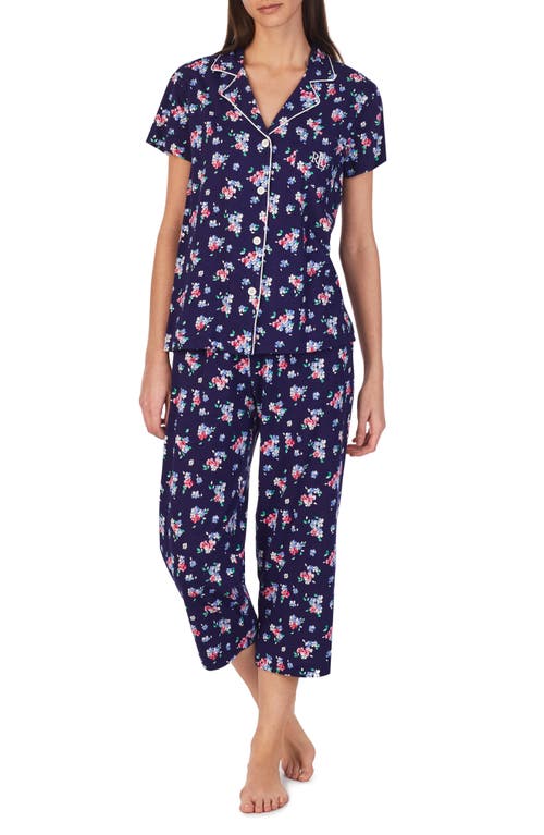 Lauren Ralph Lauren Print Capri Pajamas in Navy Prt