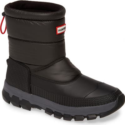 Hunter Original Waterproof Insulated Short Snow Boot, Black