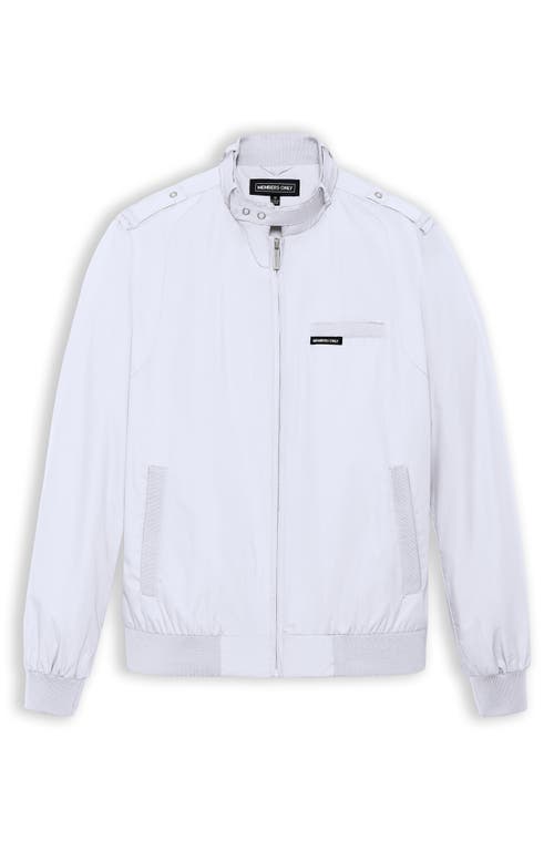 Shop Members Only Classic Iconic Racer Jacket In White