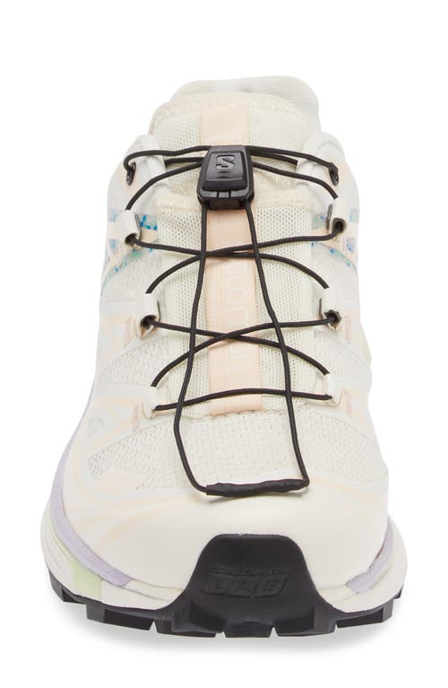 Salomon Gender Inclusive Xt-6 Mindful Sneaker In Vanilla/cloud Pink/orchid