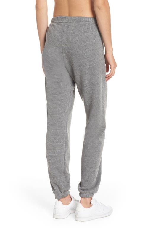 Shop Aviator Nation Stripe Sweatpants In Heather Grey/blue Stripes