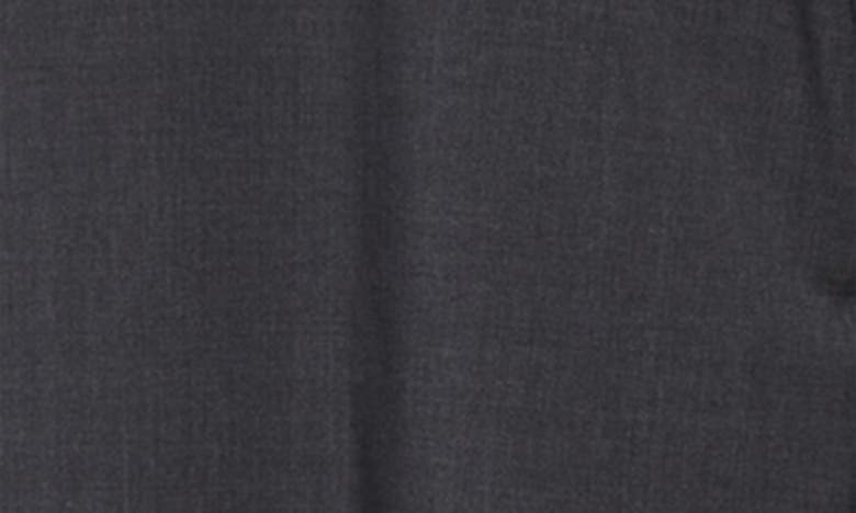 Hugo Boss Genesis Virgin Wool Trousers In Dark Grey