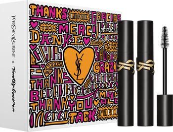 Yves Saint Laurent Beaute Mini Lash Clash Mascara and Rouge Pur Couture  Satin Lipstick Trio Set