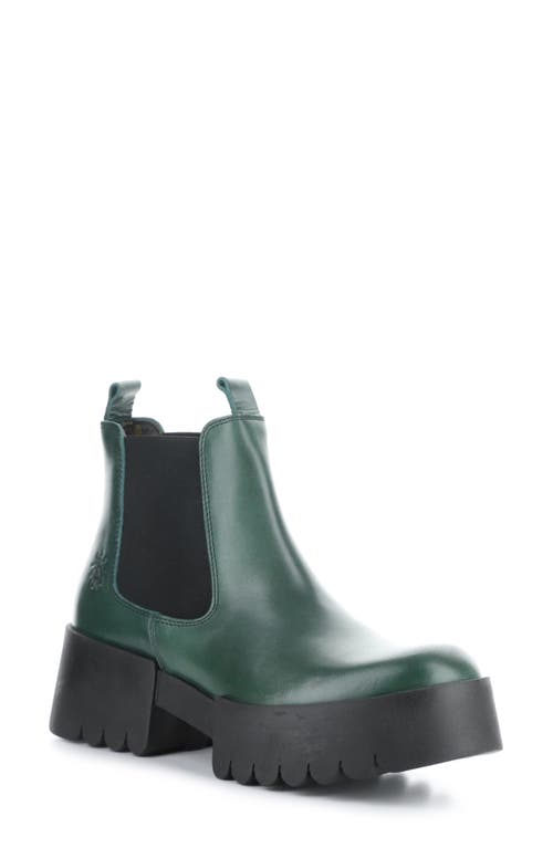 Shop Fly London Exia Lug Sole Chelsea Boot In Petrol Rug