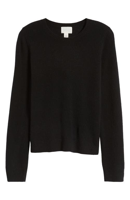 Caslonr Caslon(r) Cashmere Crewneck Sweater In Black Rock