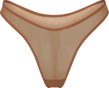 Skims Micro Thong in Brown