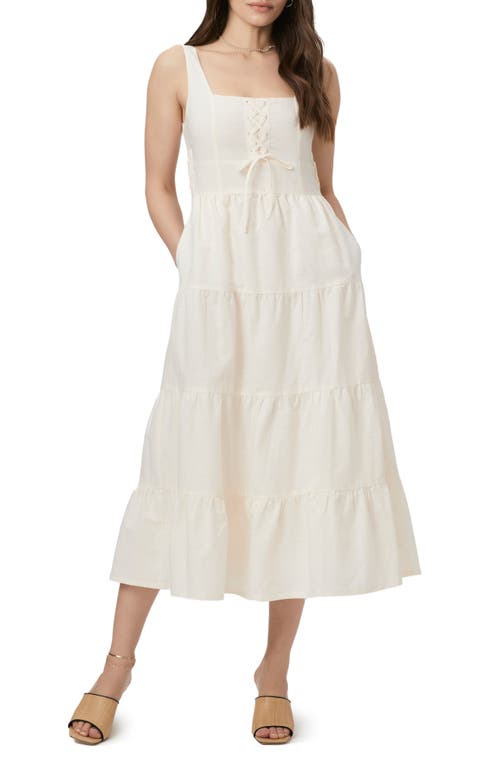 Paige Ophella Linen & Cotton Dress In Marble