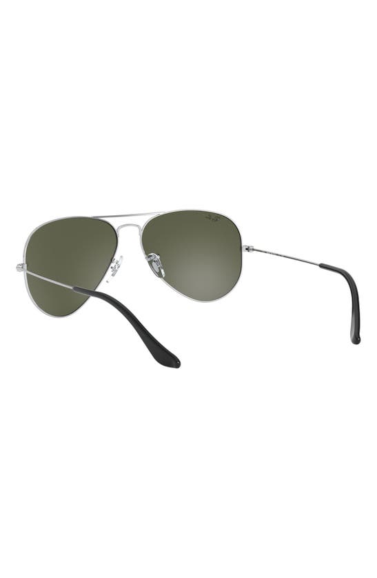 Ray Ban Original 54mm Aviator Sunglasses In Silver Mirror