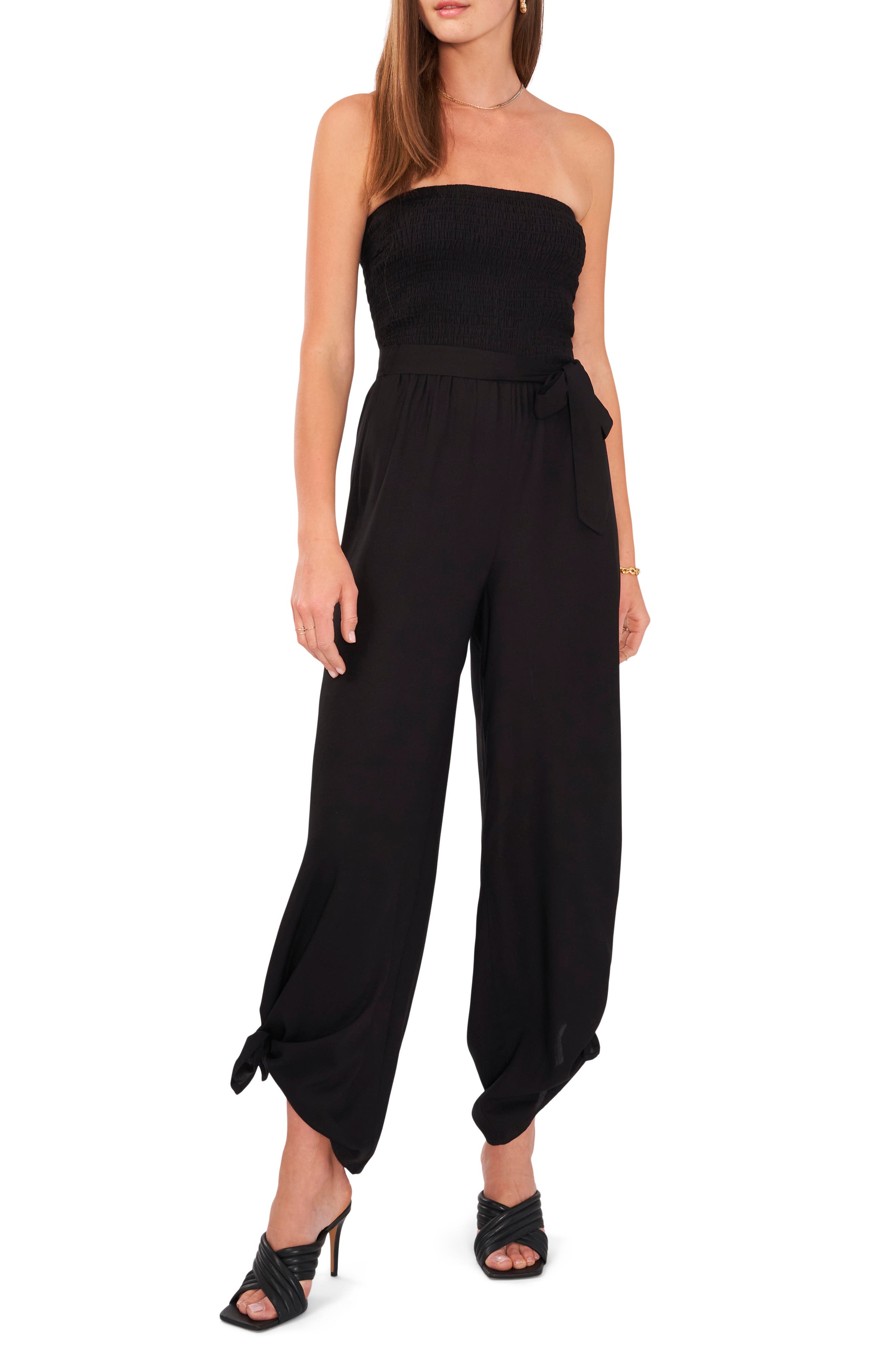 colorblock crepe jumpsuit vince camuto