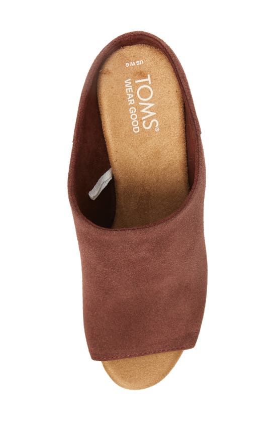 Shop Toms Florence Platform Sandal In Dark Brown