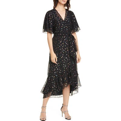 Dvf Berdina Fil Coupe High/low Wrap Dress