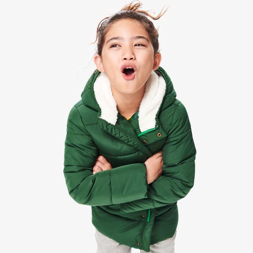 Primary Parka Puffer Coat In Evergreen