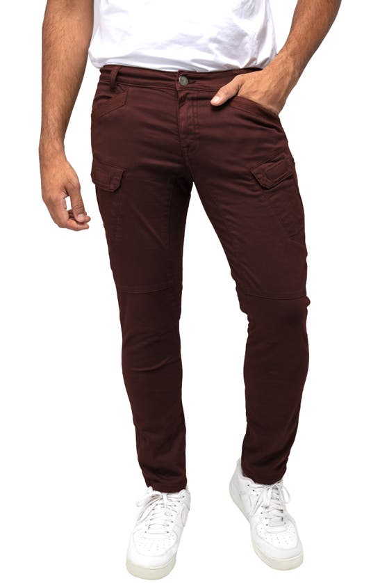 Shop X-ray Xray Slim Cargo Pants In Chocolate