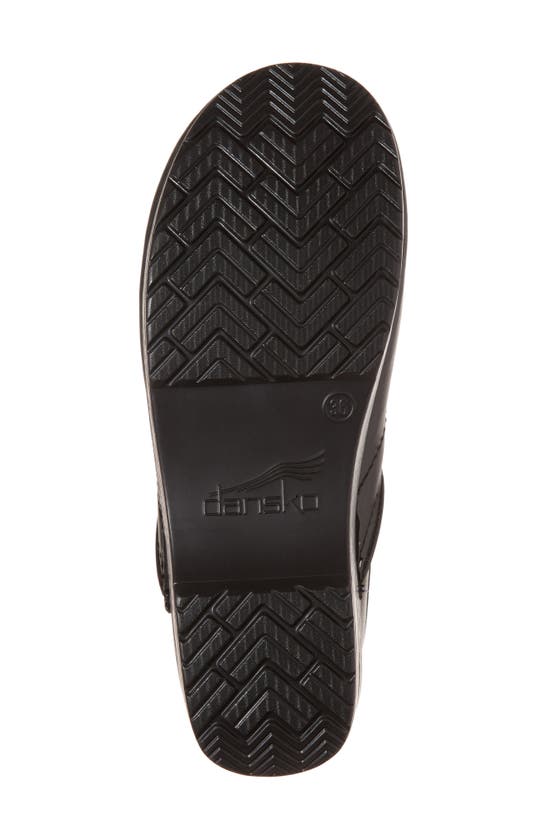 Dansko Wide Pro Clog In Black Box Leather