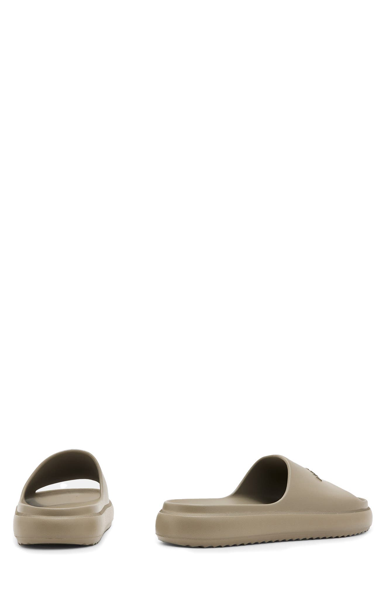 All Saints Blue/Gray Olive Slide Sandals AllSaints Dune Slide Sandal in Grey | Smart Closet main image 3