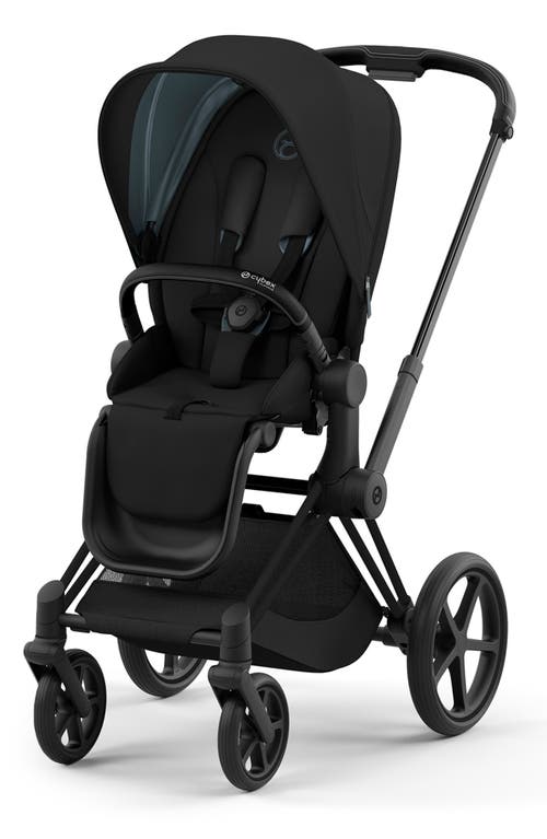 CYBEX PRIAM 4 Matte Black Compact Stroller in Deep Black at Nordstrom