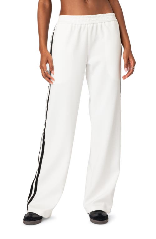 EDIKTED Robyn Track Pants White at Nordstrom,