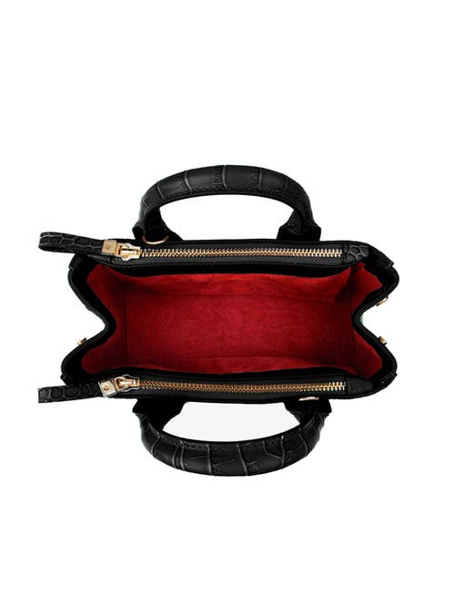 Teddy Blake Bella Croco 9" In Black&red