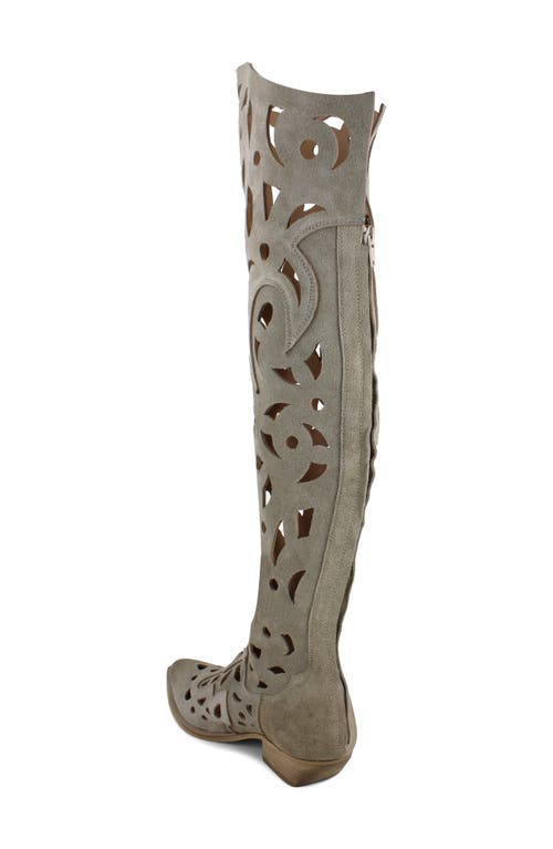 Zigi Cristiany Knee High Boot In Natural Leather