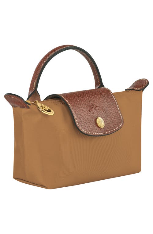 Shop Longchamp Le Pliage Cosmetics Case In Fawn