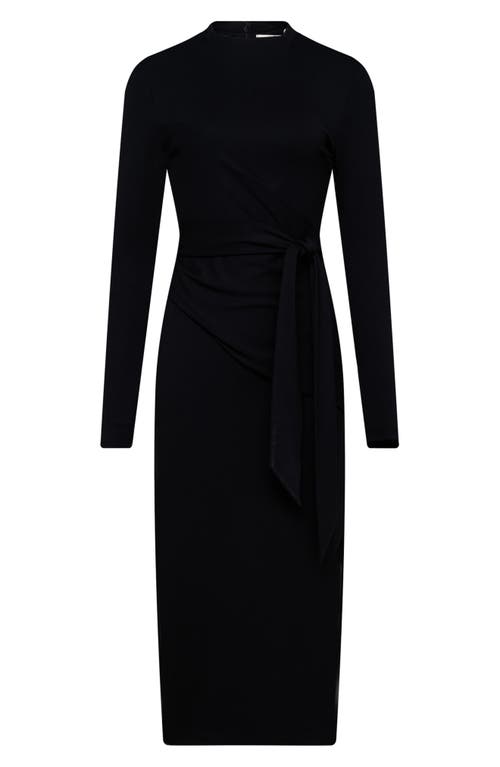 Shop Dvf Diane Von Furstenberg Finan Long Sleeve Dress In Black