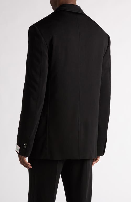 Bottega Veneta Fluid Matte Jersey Jacket In 1000 Black