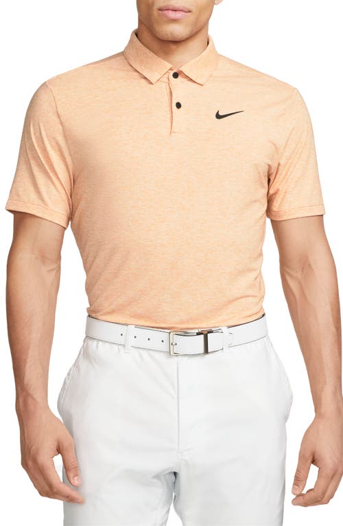 Shop Nike Golf Dri-fit Heathered Golf Polo In Monarch/black