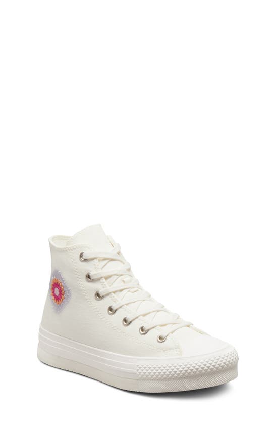 pols badge vragenlijst Converse Kids' Chuck Taylor® All Star® Eva Lift High Top Platform Sneaker  In Egret/ White/ Peach | ModeSens