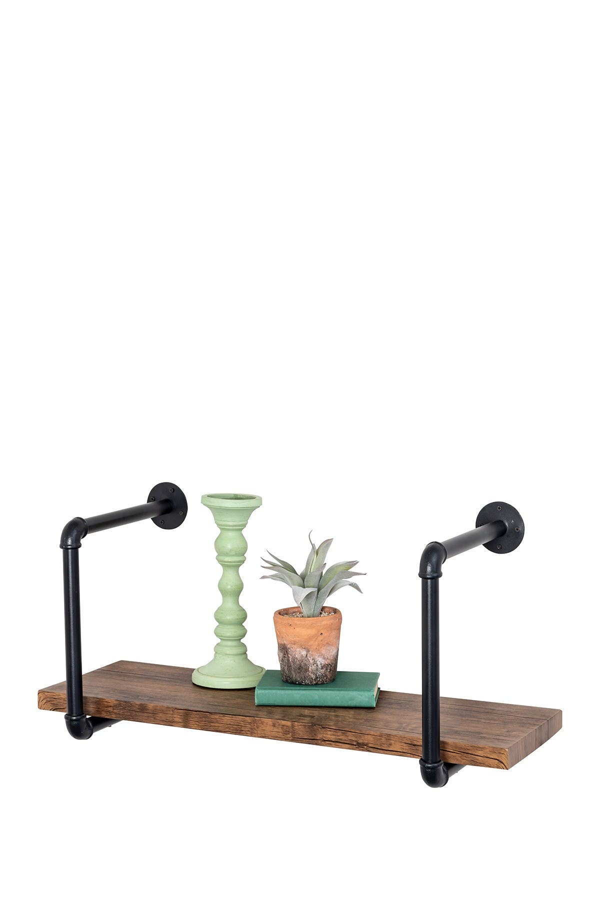 Honeycando Black Industrial Wall Shelf In Rustic ModeSens
