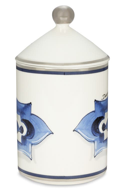 Dolce & Gabbana Dolce&gabbana Lidded Scented Candle In Light Blue