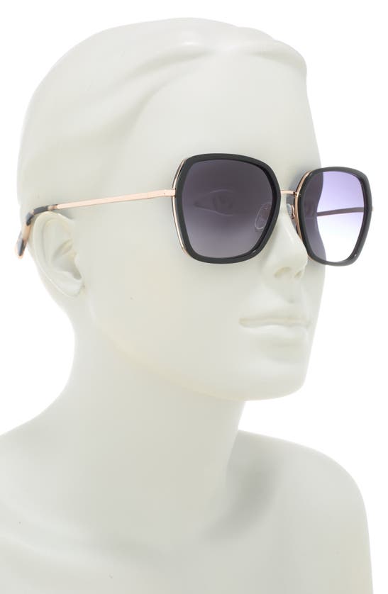 Ted Baker 56mm Square Sunglasses In Black