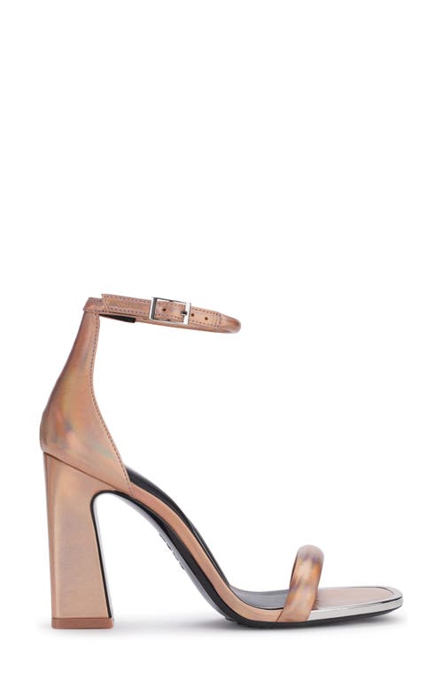 Dkny K4497313 Womens Logo Manmade Ankle Strap In Rose Gold
