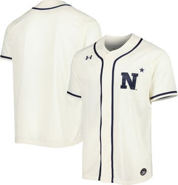 Men's Under Armour Cream Notre Dame Fighting Irish Replica Baseball Jersey Size: Small