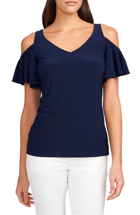 Open clearance shoulder blouses