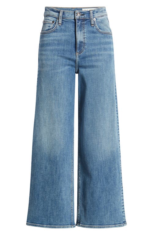 Shop Rag & Bone Andi High Waist Ankle Wide Leg Jeans In Peggy