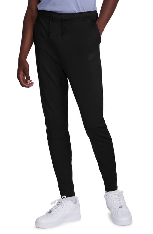 Lightweight Tech Knit Joggers in Black/Black