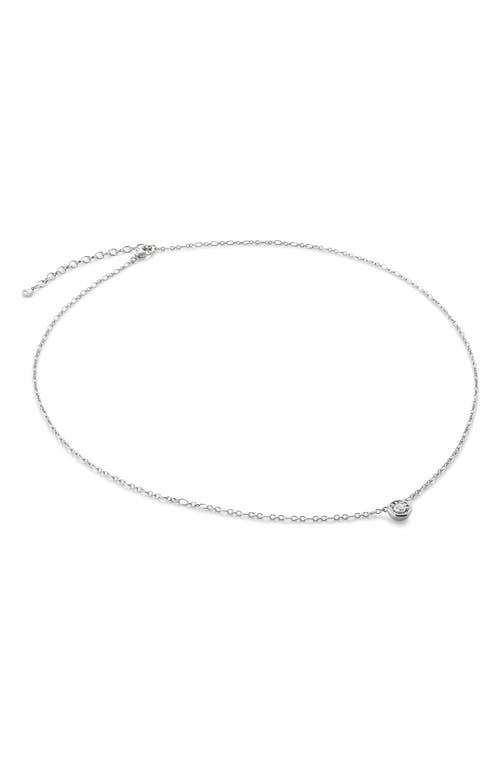 Monica Vinader Lab Grown Diamond Pendant Necklace in Sterling Silver 