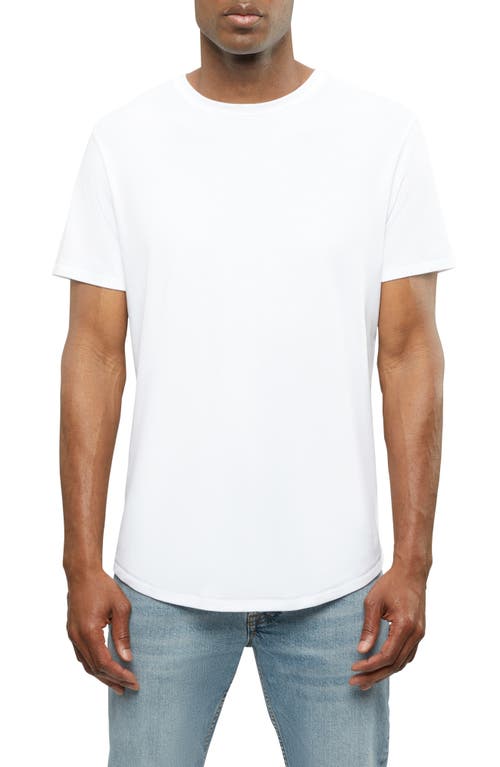 Pima Cotton Blend T-Shirt in White