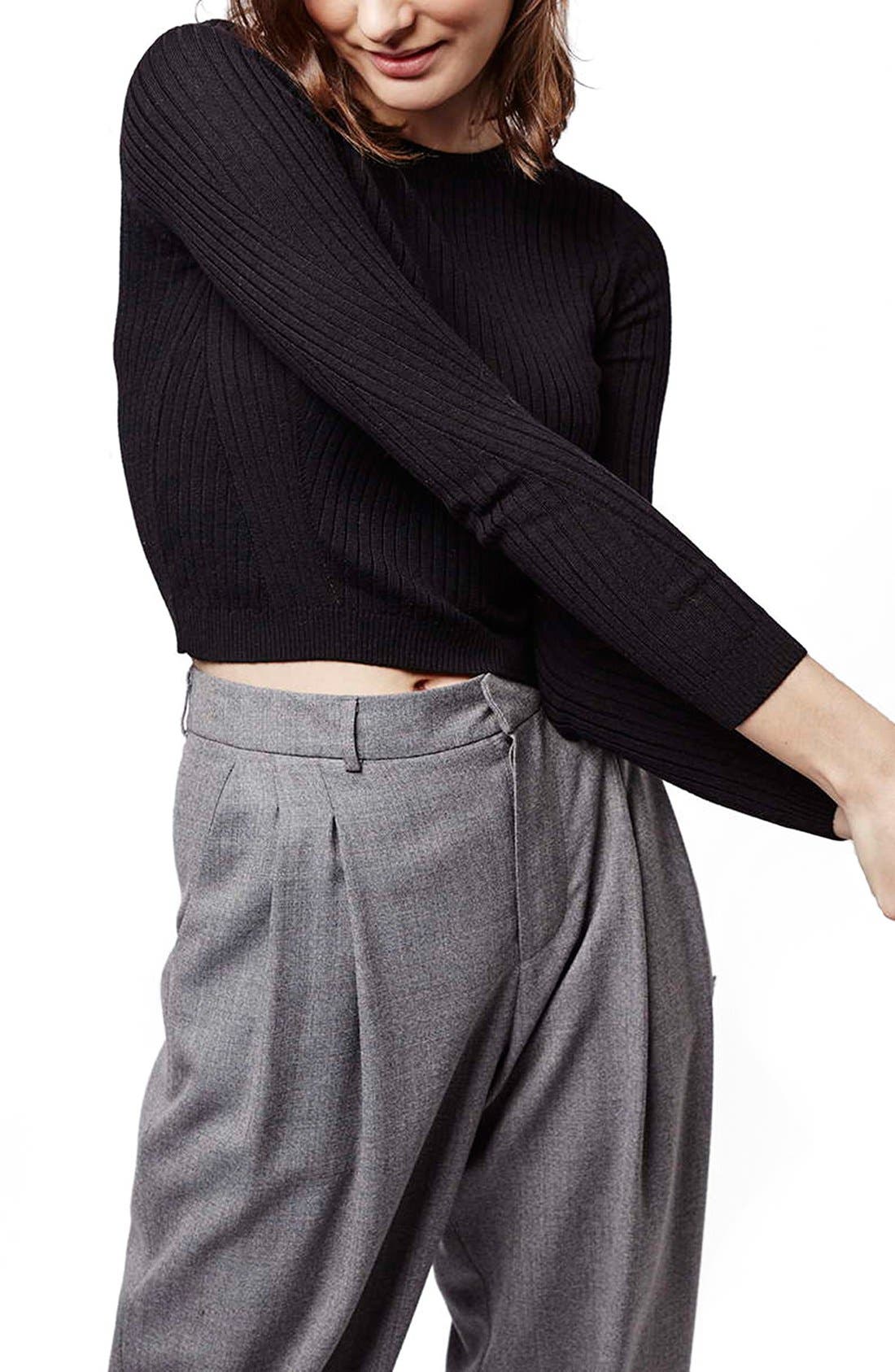 Ribbed Crop Sweater Nordstrom