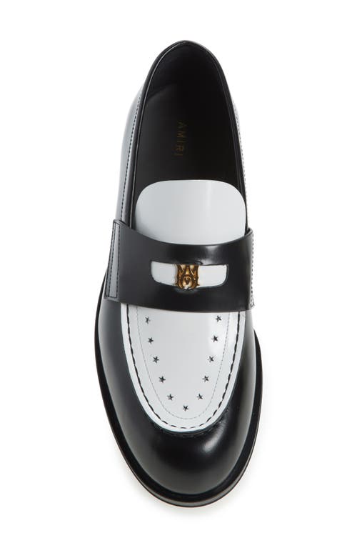 Shop Amiri Ma Spectator Loafer In Black White