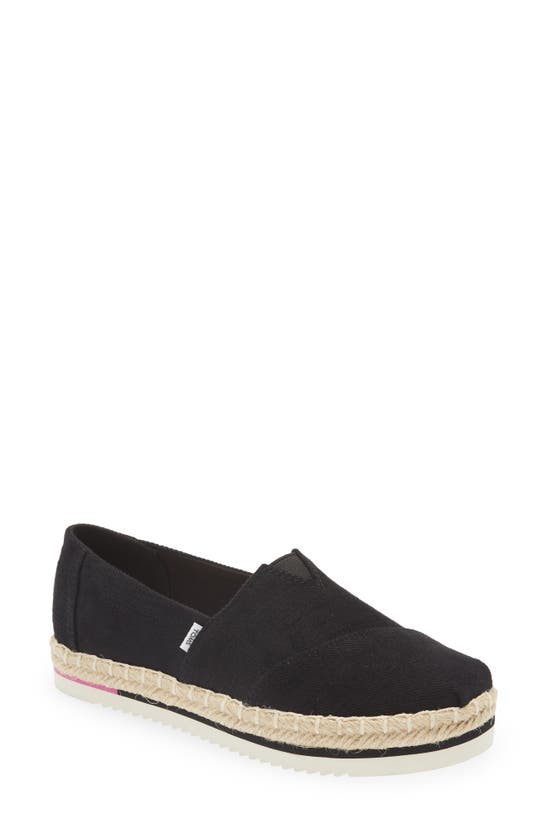 TOMS TOMS ALPARGATA PLATFORM ESPADRILLE 