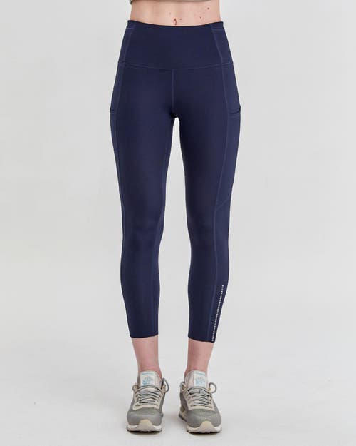 Rebody Active Energy Reflective Silkiflex Legging 21.5" In Cool Navy