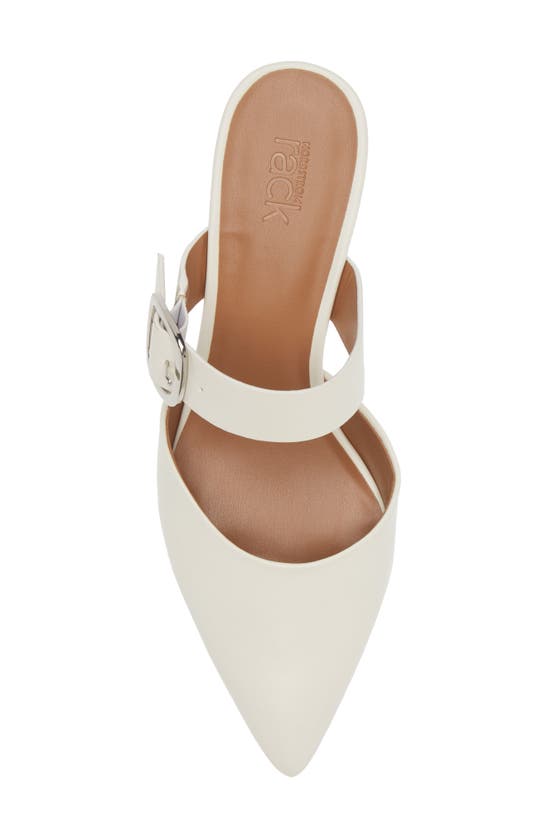 Shop Nordstrom Rack Fawn Mule In Ivory Pristine