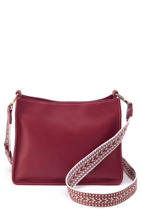 Burgundy messenger bag best sale