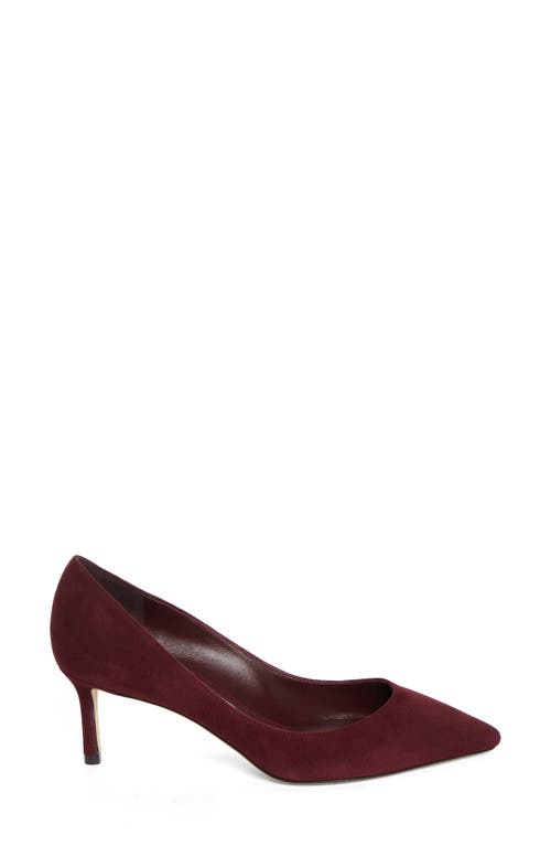 Shop Jimmy Choo Romy Pointed Toe Pump In Garnet