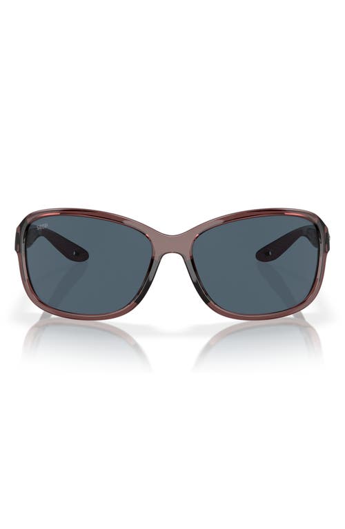 Costa Del Mar Seadrift 58mm Polarized Square Sunglasses In Gray